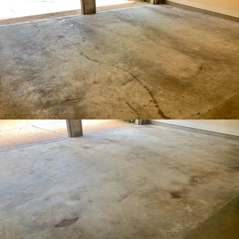 austin garage pressure wash