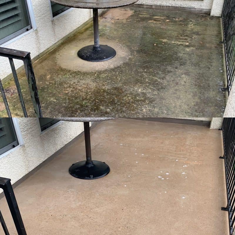 residential patio pressure wash